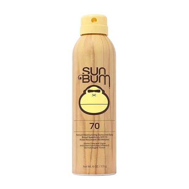 Sun Bum Original SPF 70 Sunscreen Body Spray - Broad Spectrum Moisturizing Sunscreen with Vitamin E - Hawaii 104 Act Compl...