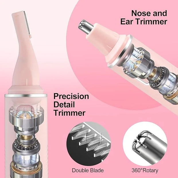 AREYZIN Nose Hair Trimmer for Women & Eyebrow Trimmer-2024 Professional Painless Ear and Nose Trimmer Nasal Hair Clipper, ...
