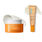 Bliss Get It Bright Duo - Bright Idea Vitamin C Moisturizer and Rest Assured Eye Cream - Brighten & Hydrate - Vegan, Clean...