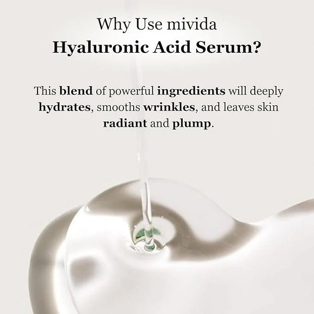 Ultimate Hydration & Anti-Aging Hyaluronic-Acid Facial Serum | with CoQ10, Vitamin B, Vitamin C & Chamomile Extract | Soot...