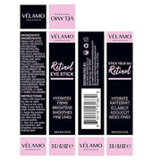 VELAMO ADVANCED Retinol Eye Stick: Retinol Eye Cream for Dark Circles and Puffiness with 1% Bakuchiol and Caffeine - Visib...
