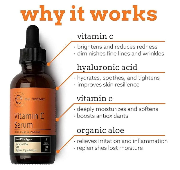 Eve Hansen Vitamin C Eye Gel and Facial Serum - Product Image