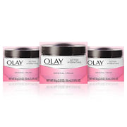 Olay Active Hydrating Cream Face Moisturizer, 2 Oz, Pack of 3 - Product Image