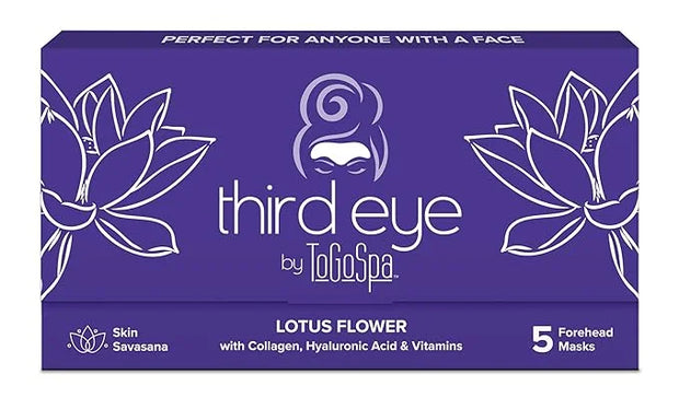ToGoSpa, Third Eye Lotus Flower Eye Mask, Hyaluronic Acid Face Mask, Enriched With Lotus Flower, Encourages Strong And Hea...
