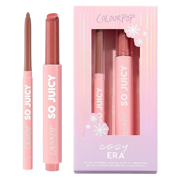 ColourPop Cozy Era So Juicy Plumping Gloss Balm & Plumping Liner Kit (2 Count) - Product Image