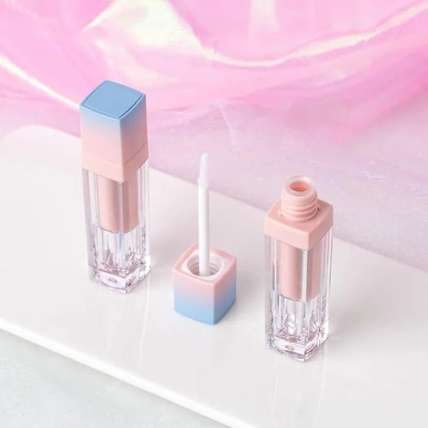 Starshine 10 Pack Gradient Pink Blue 8ml Empty Lip Gloss Tube Lip Balm Container DIY Refillable Travel Size Cosmetic Makeu...