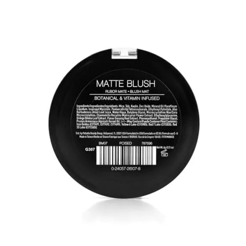 Palladio Matte Blush, Brushes onto Cheeks Smoothly, Soft Matte Look and Even Finish, Flawless Velvety Coverage, Effortless...