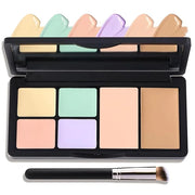 6 Colors Correcting Concealer Palette,Contouring Highlighting Concealer Palette