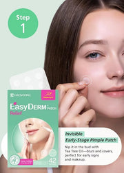 EasyDerm 3-Type Pimple Patches Gift Set, Acne care soluution, Korean Spot Patch to Cover ZitsㅣQuick Calming(10ea) + Relief...