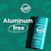 Tom's of Maine Eucalyptus Mint Aluminum Free Natural Deodorant For Women & Men | Goes on Clear | Odor & Wetness Protection...