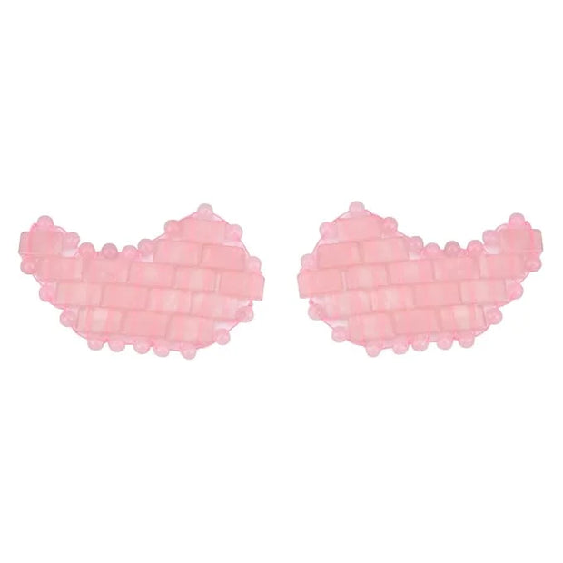 ideayard Rose Quartz Eye Mask, Mini Eye Mask Natural Quartz Mask for Eliminate Wrinkles Puffiness (Rose quartz-A) - Produc...