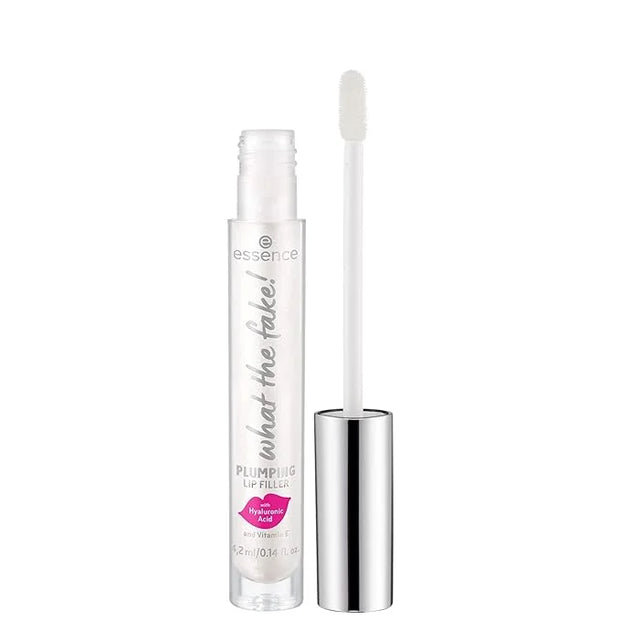 essence | What the Fake! Plumping Lip Filler | Lip Gloss for Full, Voluminous Lips | Translucent Pearly Finish | Vegan & C...