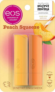 eos Flavor Lab Secret Menu Lip Balm - Peach Yuzu, Limited-Edition, Moisturizing, Hydrating, Dry Lips, Variety Pack, 0.14 o...