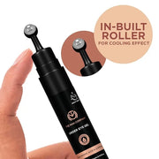 The Man Company Under Eye Gel With Cooling Massage Roller For Dark Circles, Fine Lines & Puffy Eyes with Caffeine & Hyalur...