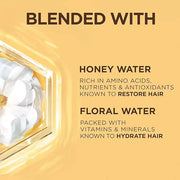Garnier Whole Blends Honey Water Moisture Restoring Shampoo, Hair Care for Dry Hair and Dry Scalp with Honey Nectar and Fl...