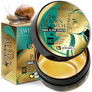 SWISSÖKOLAB Under Eye Patches For Puffy Eyes 24k Gold Eye Mask Dark Circles And Puffiness Collagen Eye Gel Pads Moisturizi...