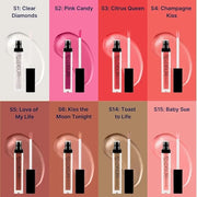 Pack of 3 Shimmer Lip Gloss for Girls & Women – Non-Sticky Lip Glosses 2.1 FL Oz Total (0.7 FL Oz Each) - High Shine Lip G...