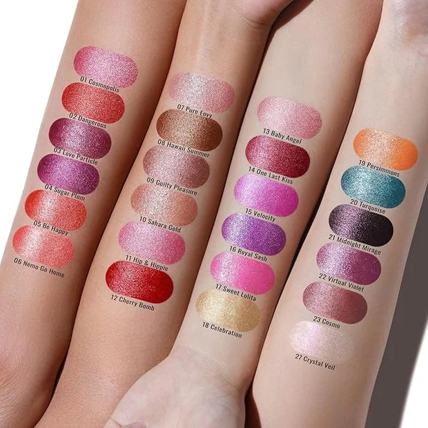 Oulac Glitter Lipstick for Women with Metallic 3D Shine Lightweight Hydrating Formula, High Impact Lip Color, Vegan & Glut...