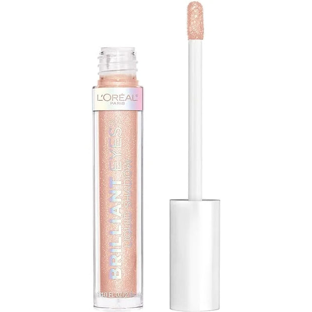 L'Oreal Paris Brilliant Eyes Shimmer Liquid Eye Shadow, Longwearing Lasting Shimmer, Crease Resistant, Flake-Proof, Precis...