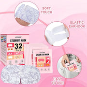 XPCARE 32 Pack Steam Eye Masks for Dry Eyes, SPA Warm Sleep Eye Mask, Disposable Heated Eye Mask for Dark Circles, Puffy E...