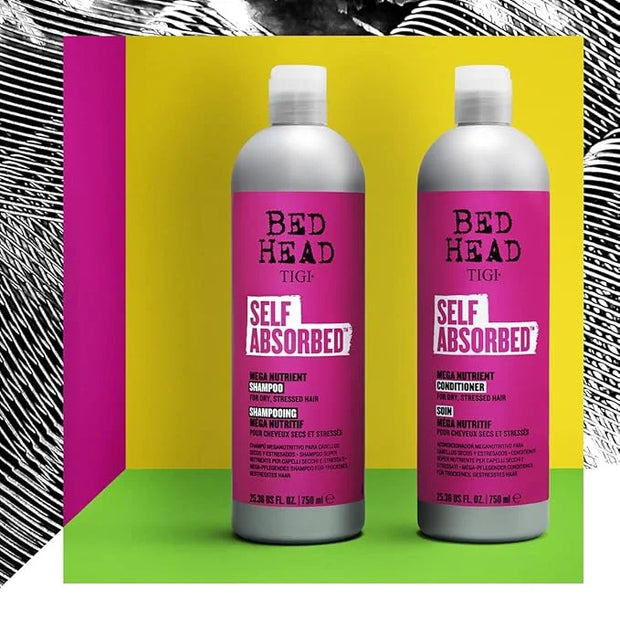 TIGI Bed Head Shampoo and Conditioner For Dry Hair Self Absorbed Nourishing Hair Care to Visibly Repair Hair and Strengthe...