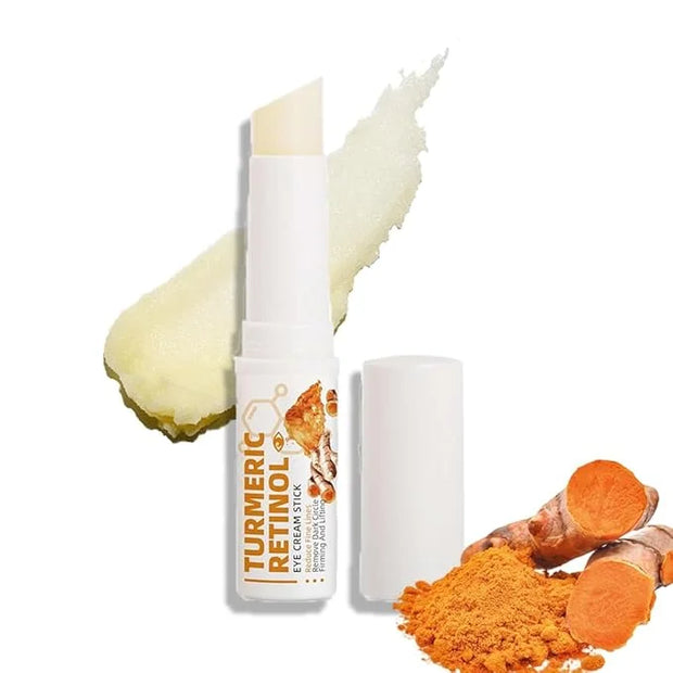 Retinol Eye Cream Anti Aging, Turmeric moisturizer Eye Balm Stick Hydrating Retinol Eye Cream Stick for Dark Circles and P...