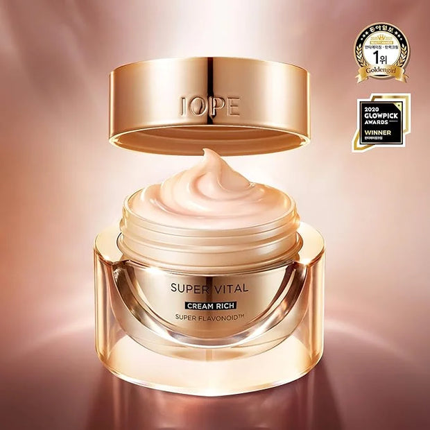 IOPE Face Cream, Super Vital Cream Rich - Total Anti-aging Facial Moisturizer, Skin Brightening & Anti-Wrinkle Skin Care f...