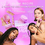 Glow Recipe Hyaluronic Acid Plumping Lip Balm for Women & Men - Clear, Hydrating High-Shine Gloss + Overnight Dry Lips Tre...
