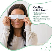 Rescue: Hydrogel Self Cooling Compress | Cold Eye Masks for Puffy Eyes | Self Cooling Eye Compress for Fast Relief | Trave...
