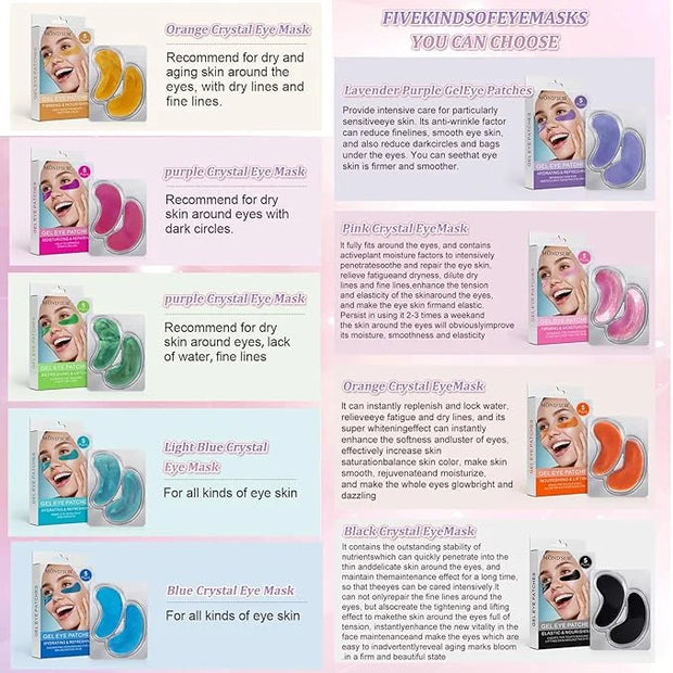 MOND'SUB Premium Under Eye Patches, Gel Eye Patches Hydrating & Refresh for Puffy Eyes, Under Eye Bags & Dark Circles, Nat...