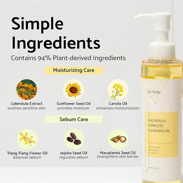 IUNIK Centella Calming Moisture Daily Sunscreen SPF 50+ PA++++ Matte & No White Cast Centella Asiatica w/ Calendula Cleans...
