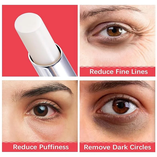 Eye Brightener Stick, Eye Cream for Wrinkles, Vitamin A, C, E and Peptides Minimizes Smoothens Wrinkles in 3-4 weeks (Reti...