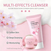 Sakura Skincare Set, Skin Care Routine Kit For Women, 7-In-1 Travel Size Toiletries Facial Kit, Deep Cleaning Skincare Kit...