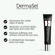 DermaSet Eye Serum with Caffeine and Vitamin C to Improve Fine Line and Dark Circles | 0.51 Fl Oz (Pack of 1) - Product Image