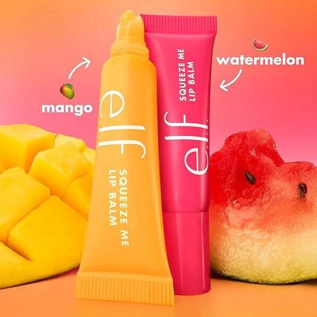 e.l.f. Squeeze Me More Lip Balm Duo, Moisturizing Balm For A Sheer Tint Of Color, Made With Hyaluronic Acid, Vegan & Cruel...