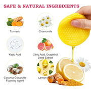 40 PCS Turmeric Kojic Acid Cleansing Pads,Turmeric