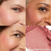 LAURA GELLER NEW YORK Baked Blush-n-Brighten Marbleized Blush + Angled Brush (08 Starfish Island, 47mm) - Product Image