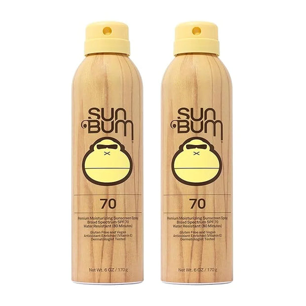 Sun Bum Original SPF 70 Sunscreen Body Spray | Broad Spectrum Moisturizing Sunblock with Vitamin E | Hawaii 104 Act Compli...