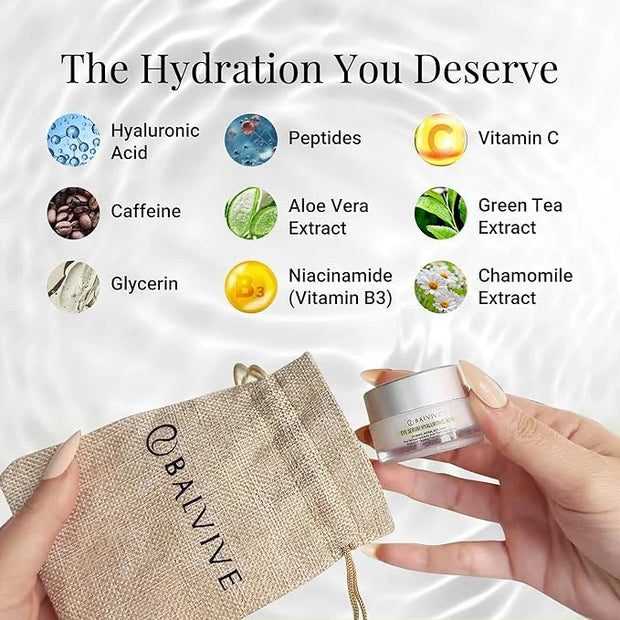 Eye Serum Treatment with Retinol, Caffeine & Multi-Peptides for Dark Circles, Puffiness, Wrinkles & Fine Lines - Hydrating...