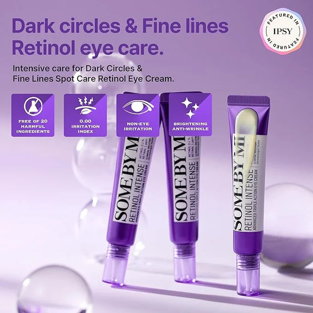 SOME BY MI Retinol Intense Advanced Triple Action Eye Cream – 1.01Oz, 30ml – Korean Retinol Under Eye Cream Anti Aging for...
