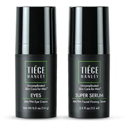 Tiege Hanley Eye Cream & Face Serum Set, Advanced Anti-Aging Bundle - Dark Circle & Under Eye Cream for Puffiness & Bags -...