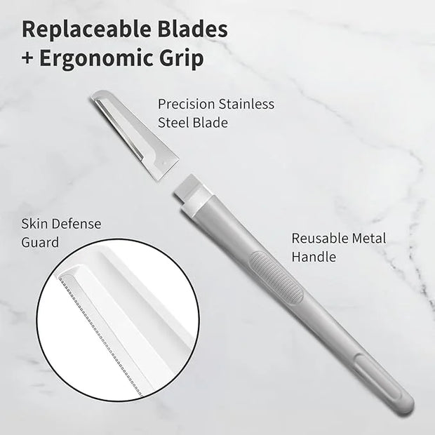 Face Razors for Women, Dermaplane Razor for Women Face, Eyebrow Razor, Facial Razors, Dermaplaning Tool, Reusable Metal Ha...