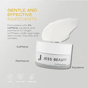 JESS BEAUTY | Coffee Break Eye Cream with 1% Caffeine, Squalane and Panthenol I Beauty and Self Care - Korean Beauty Eye C...