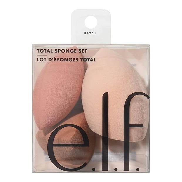 e.l.f. Total Sponge Set, Multi-use Makeup Sponge Set For Flawless Blending, Great For Powder Or Liquid Concealer & Foundat...