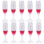 FZBNSRKO Lip Gloss Tubes, 10pcs 8ml Empty Refillable Bottles, Wineglass Shaped Containers for Women Girls, Reusable, Porta...
