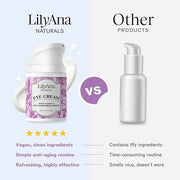 LilyAna Naturals Eye Cream for Dark Circles and Puffiness, Under Eye Cream for Wrinkles and Bags, Anti Aging Cream helps I...