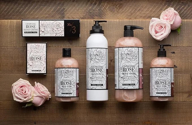 Archipelago Botanicals Charcoal Rose Lotion, Hydrating Lotion for Soft and Healthy Skin, Scented Body Lotion Free from Par...