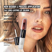 Dermacol NEW 16-Hour Lip Colour, Highly Pigmented Glossy Lip Stain, Two-Phase Lip Plumper Gloss, Kissproof Lip Makeup Prod...