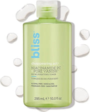 Bliss Disappearing Act Niacinamide Toner - 10 Fl Oz - Pore Vanish Complex - Purifies and Minimizes Pores - Alcohol-Free Fa...