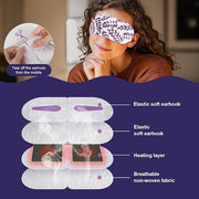 Steam Eye Mask - Self Heating, Moist Hot, Purple, Polyester, Disposable, Lightweight, Eye Mask for Puffy Eyes, Dry Eyes, P...
